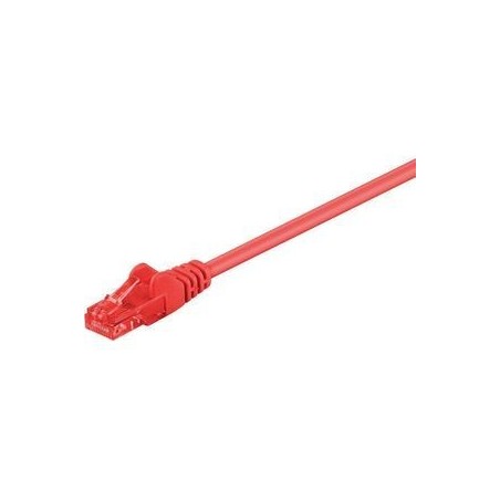 Goobay CAT 6 U/UTP CCA 0.25m Red - High-Speed Ethernet Cable for Superior Connectivity!